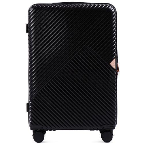 Валіза пластикова Wings WN01 велика Чорний - фото 1 Валіза пластикова Wings WN01 велика Чорний - фото 1