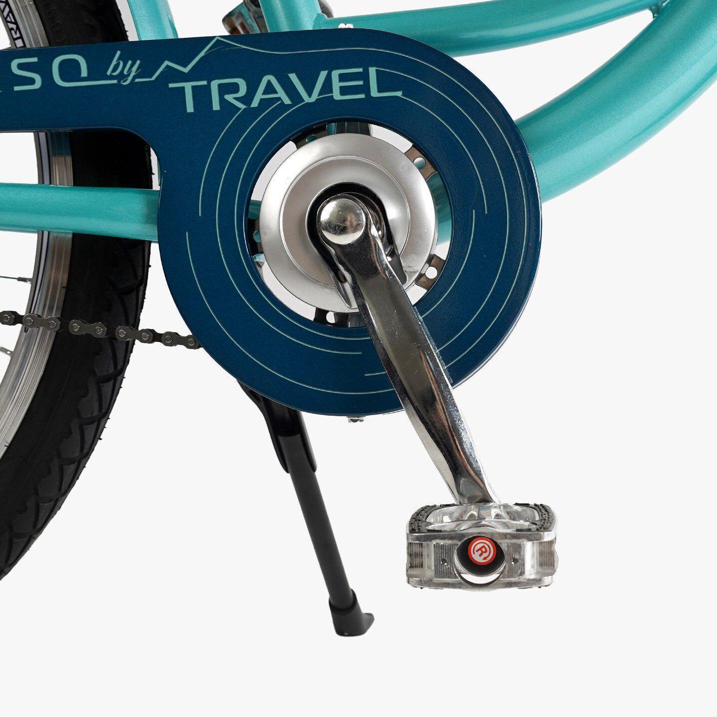 Велосипед городской Corso Travel с корзиной и багажником рама 16,5/26" Бирюзовый - фото 5 Велосипед городской Corso Travel с корзиной и багажником рама 16,5/26" Бирюзовый - фото 5