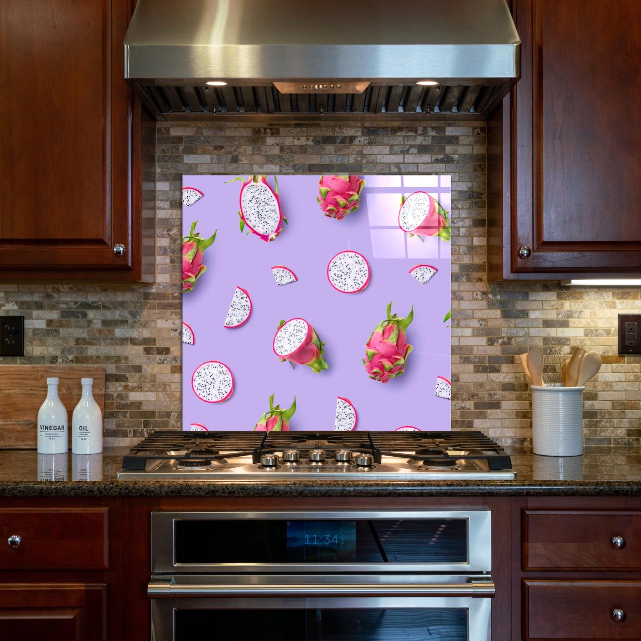 Стеклянная панель NovellaPrint для кухни Питахайя 90х60 см (1018.3) - фото 3