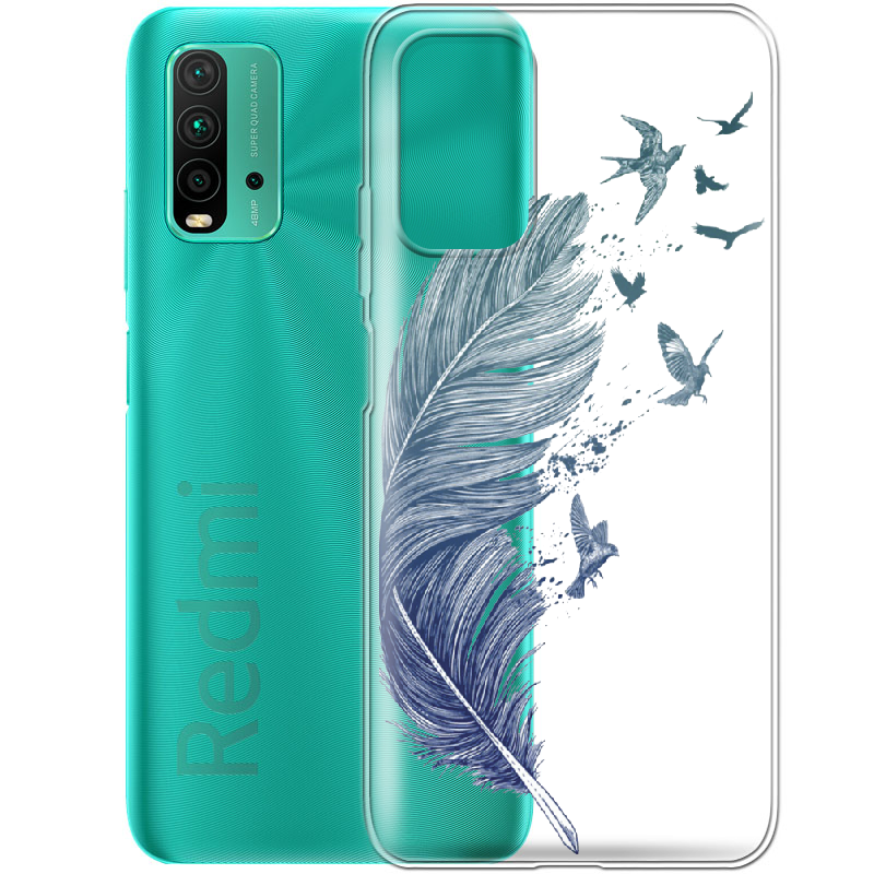 Чехол BoxFace Xiaomi Redmi 9T Feather Прозрачный силикон (41685-cc38-41685) - фото 2