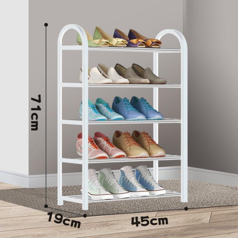 Полиця для взуття 5-ти рівнева 14832 19х45х71 см Білий (4995149) - фото 2