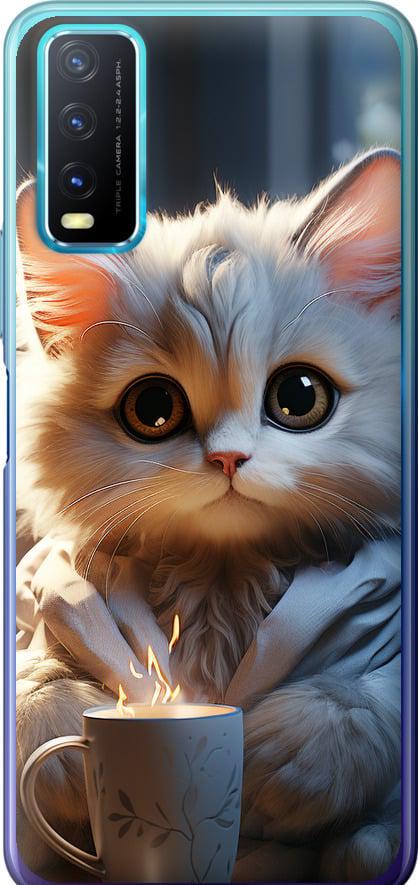 Чехол на Vivo Y20 White cat (5646u-2078-42517)
