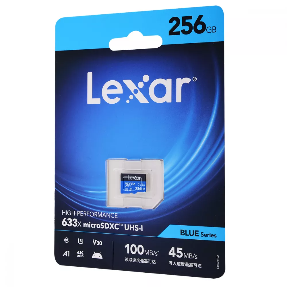 Карта памяти Lerax Micro SDXC Card 633x Class 10 UHS-I U3 256 Gb (547207) - фото 3