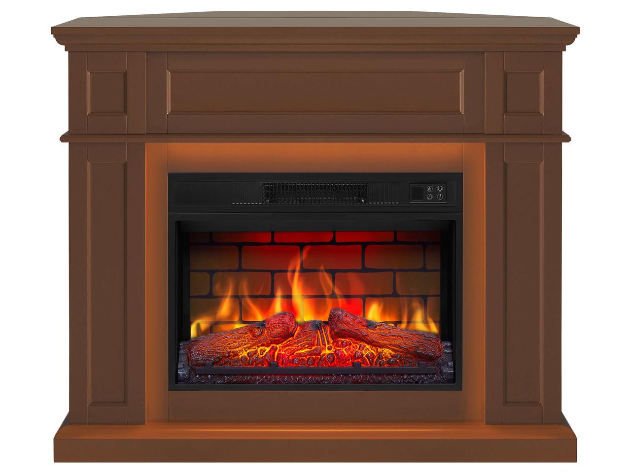 Электрокамин универсальный ArtiFlame Linz AF23BS 2в1 с LED подсветкой Коричневый (2790159753)