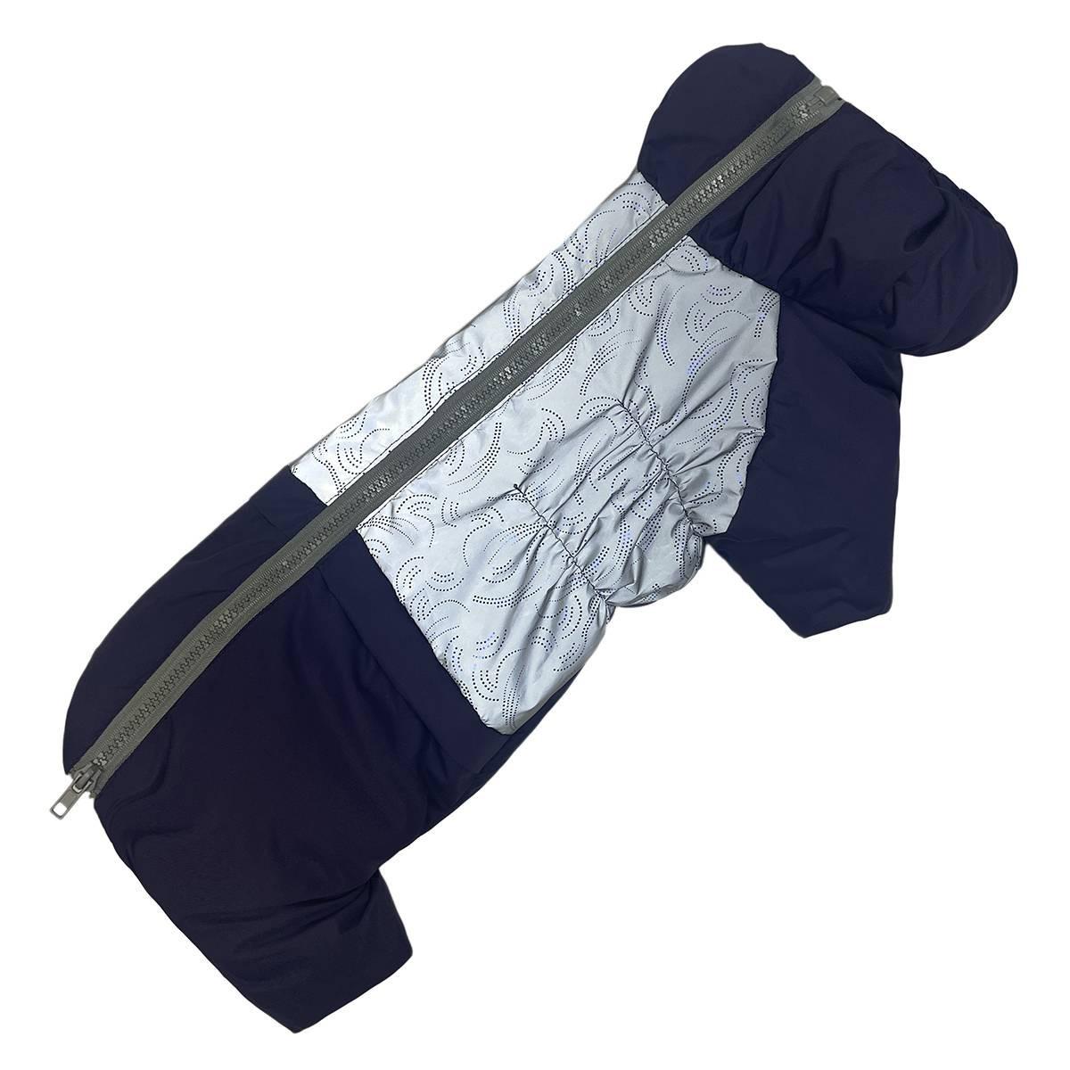 Комбинезон для таксы девочка зимний Dogs Bomba светоотражающий р. 5 Фиолетовый (71002671)