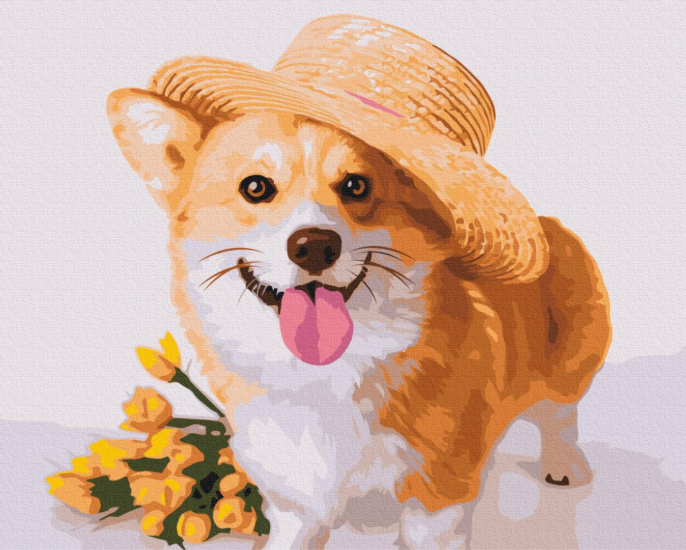 Картина по номерам Brushme Джентльмен пес 48x60 см (BS52650L)