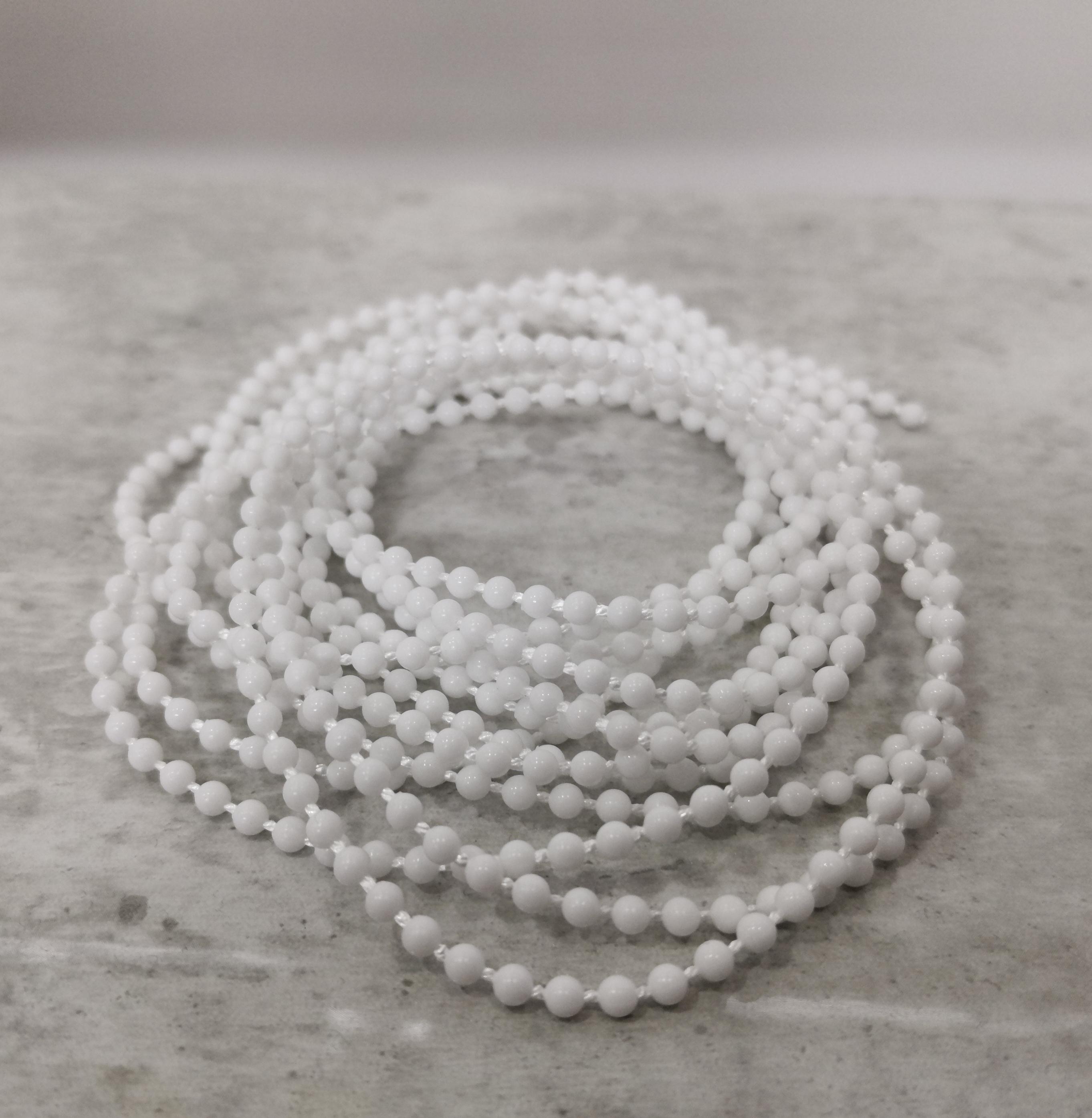 Цепочка-шнур управления тканевых роллет/рулонных штор день-ночь d 3,2 мм Белый (23068858)