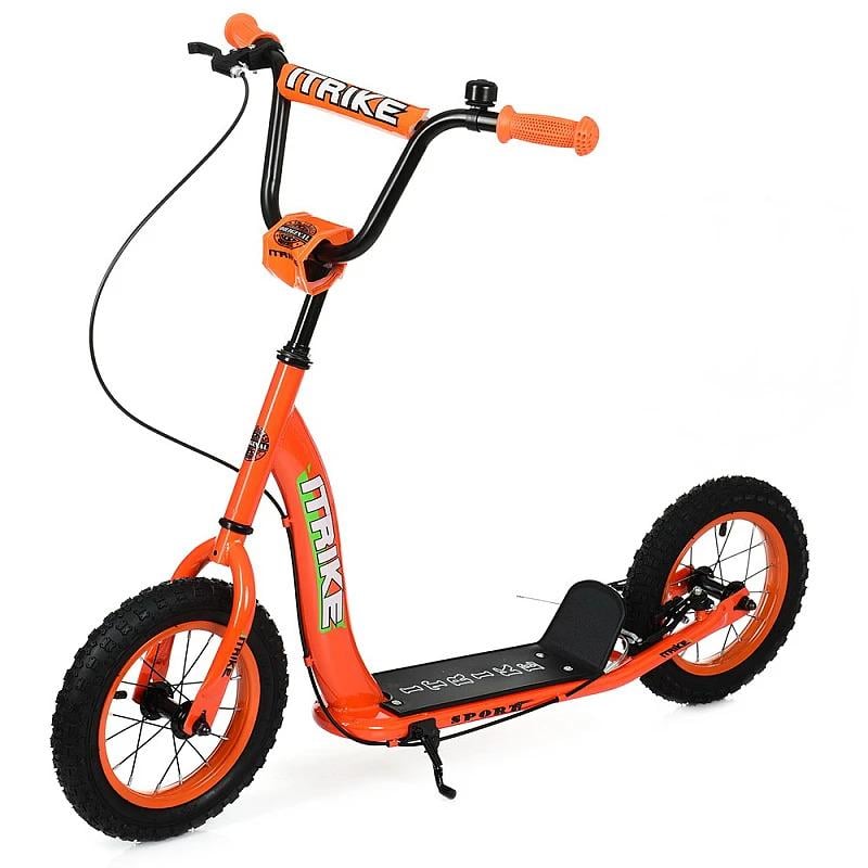 Самокат городской для взрослых/стальная рама/ручной тормоз 12" Оранжевый (SR 2-043-1-OR)