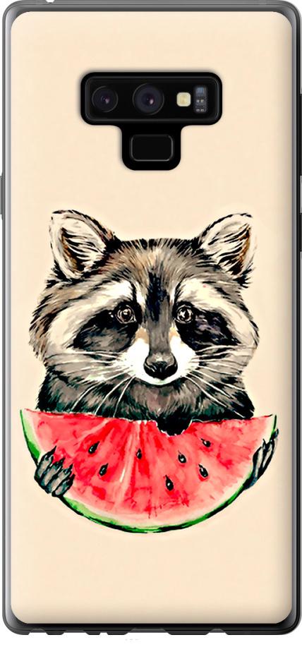 Чехол на Samsung Galaxy Note 9 N960F Енотик с арбузом (4605b-1512-42517) Чехол на Samsung Galaxy Note 9 N960F Енотик с арбузом (4605b-1512-42517)