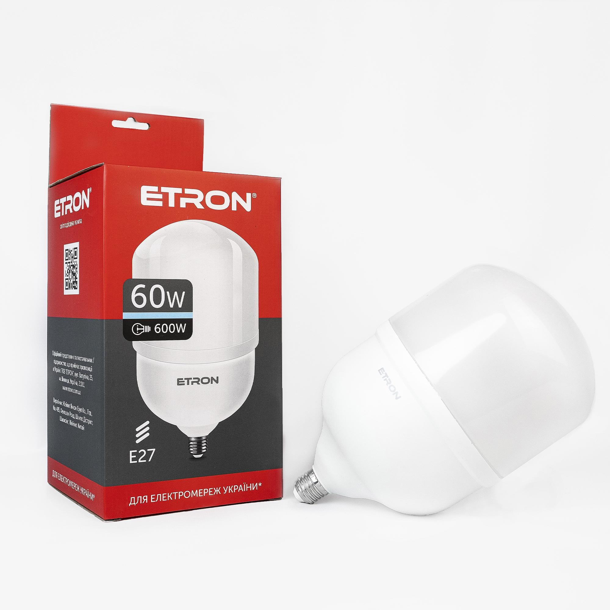 Лампа LED ETRON High Power 1-EHP-306 T160 60W 6500K 220V E27