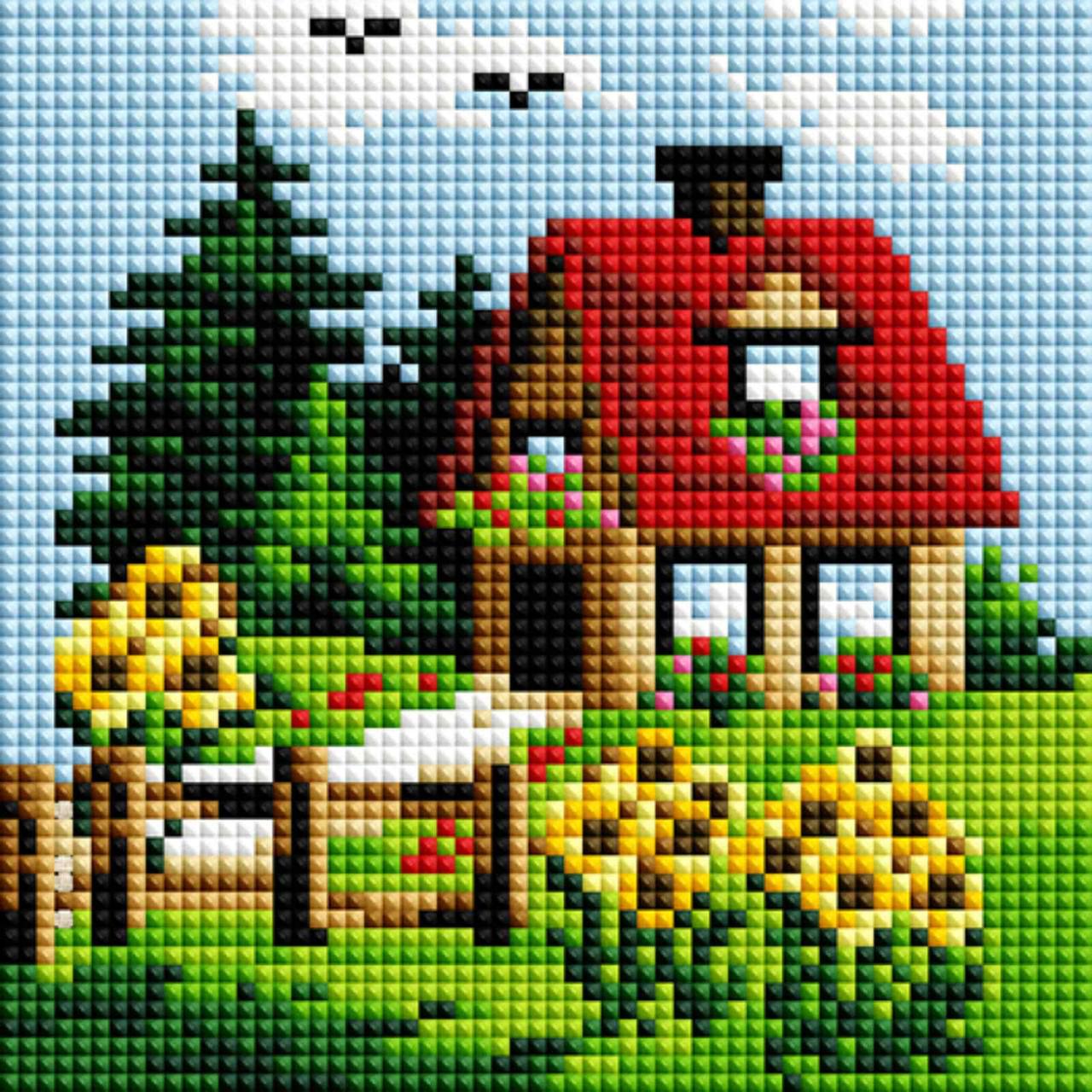 Алмазная мозаика для детей ColorArt Лето PP1104 15x15 см