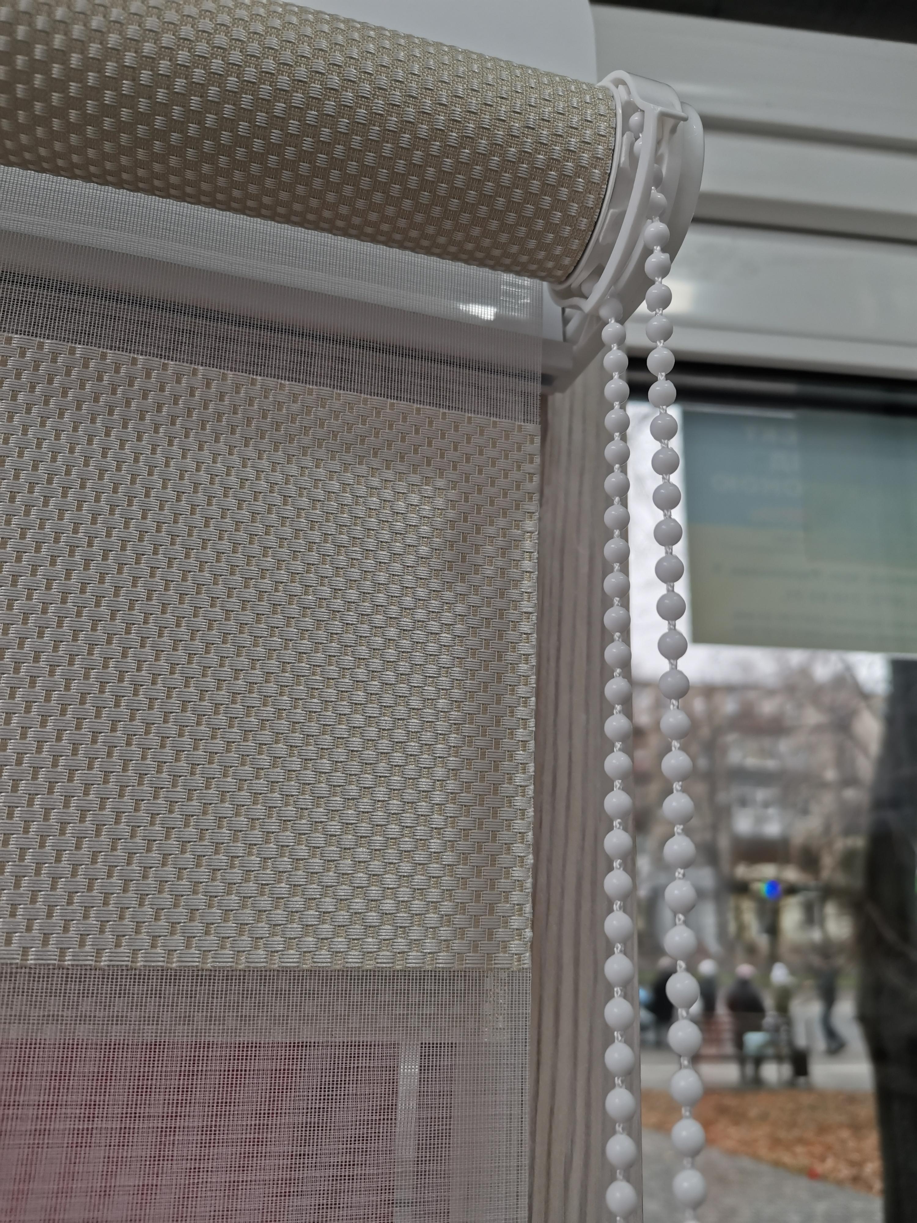 Цепочка управления тканевых роллет/рулонных штор день-ночь вал 25 мм d 4,5 мм Белый (23068916) - фото 2