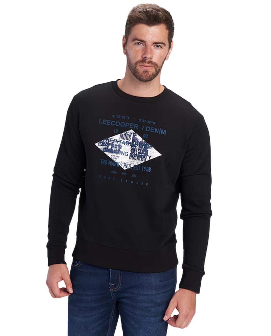 Толстовка чоловіча Lee Cooper 10395378.100 L Чорний (4894534335358)