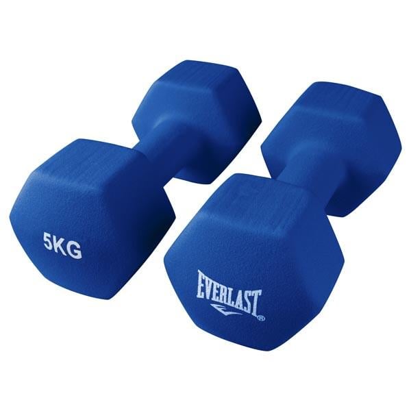 Гантели Everlast металлические с виниловым покрытием 5 кг 2 шт. Синий (80024/5ws) Гантели Everlast металлические с виниловым покрытием 5 кг 2 шт. Синий (80024/5ws)