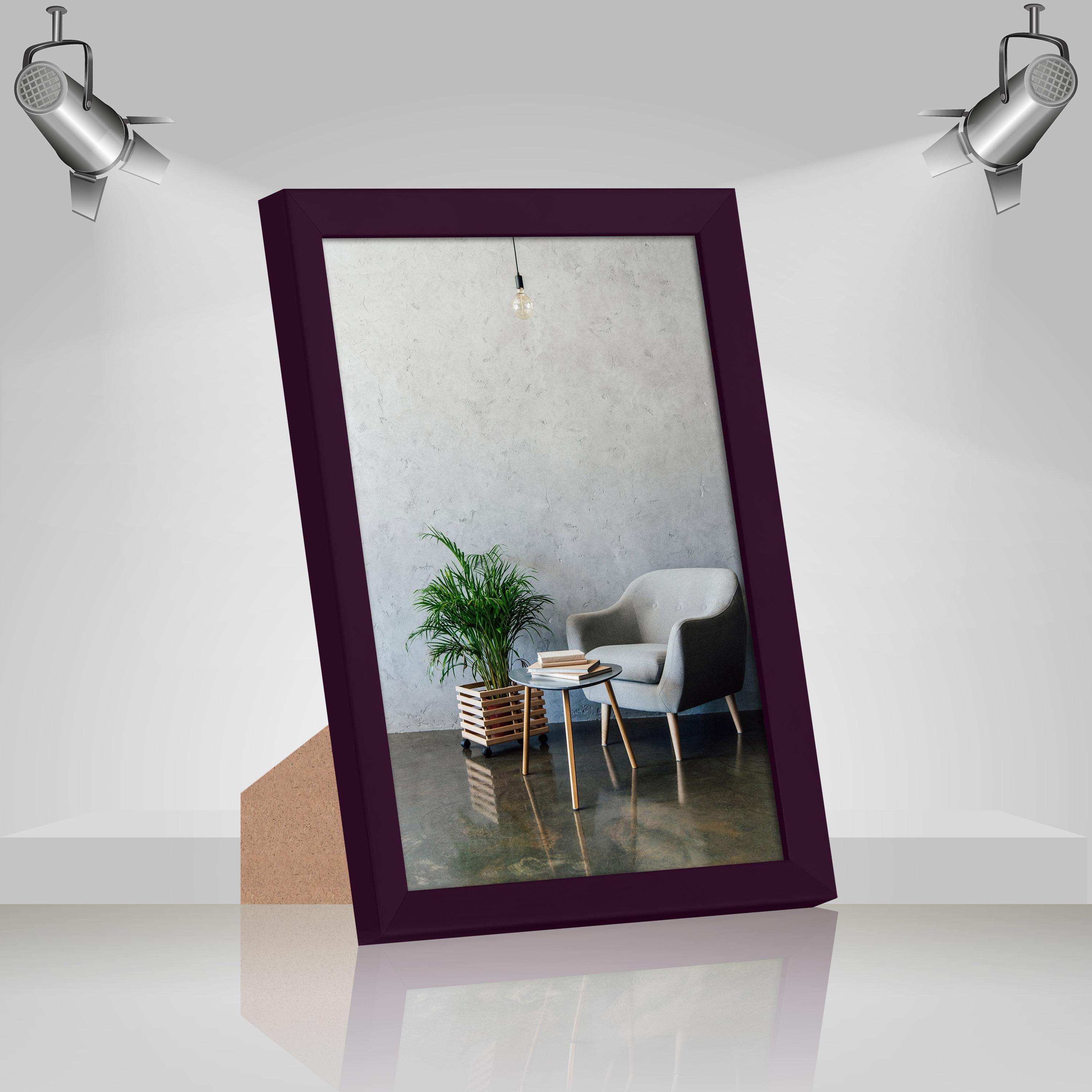 Фоторамка дерев'яна EmojiFrame 21х30 см А4 AH2220-02 антиблікове скло 2 мм з ніжкою Фіолетовий - фото 2 Фоторамка дерев'яна EmojiFrame 21х30 см А4 AH2220-02 антиблікове скло 2 мм з ніжкою Фіолетовий - фото 2