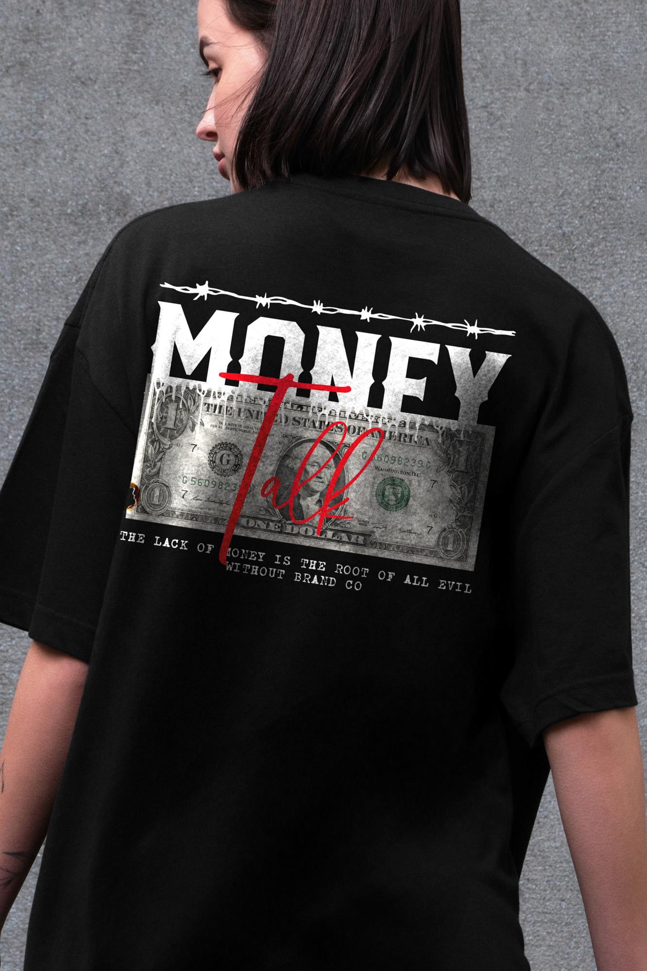 Футболка жіноча Without з принтом Talk оверсайз S/M Black (S8049499) - фото 2 Футболка жіноча Without з принтом Talk оверсайз S/M Black (S8049499) - фото 2