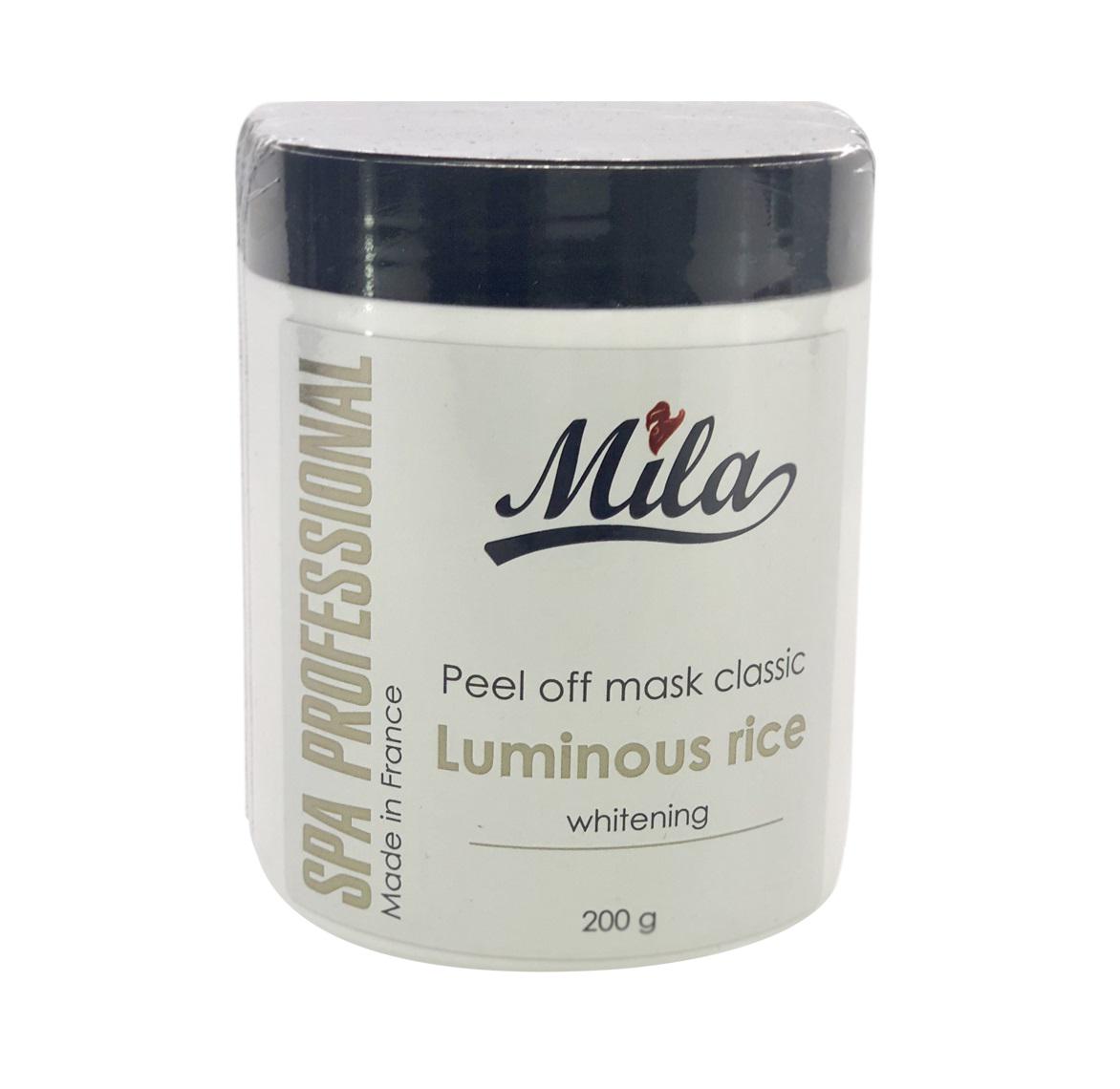 Маска альгинатная Mila Peel Off Mask Luminous Rice против пигментации Белый рис 200 г (3702261211207)