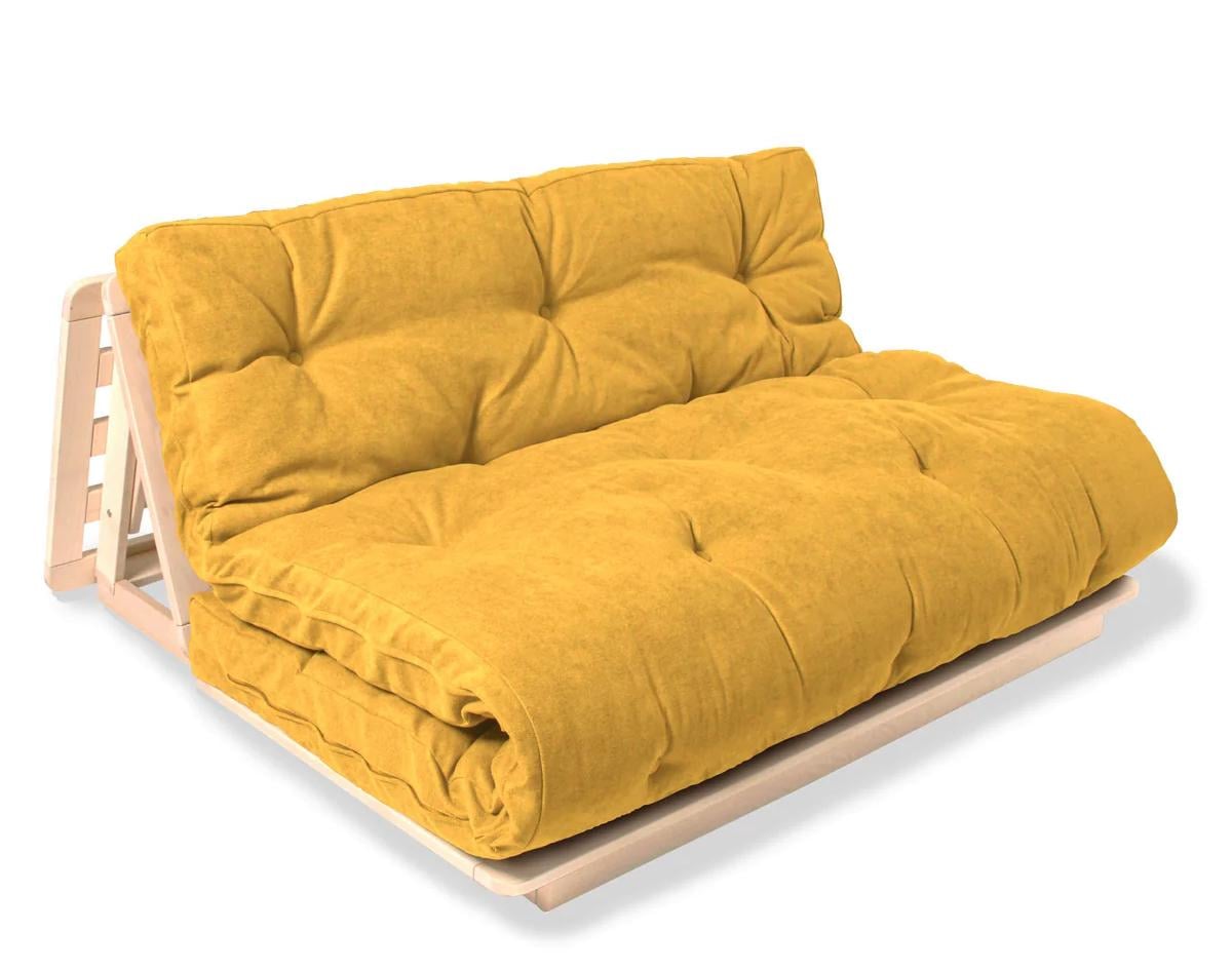 Кресло-футон Woodman Layti-140 раскладное из массива дерева Бук/Желтый
