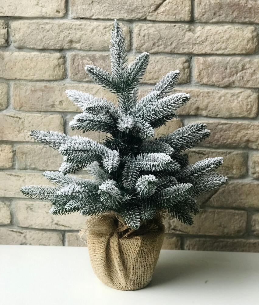 Ялинка лита Classic в мішковині 50 см Засніжений (210N/50/GS) - фото 9 Ялинка лита Classic в мішковині 50 см Засніжений (210N/50/GS) - фото 9