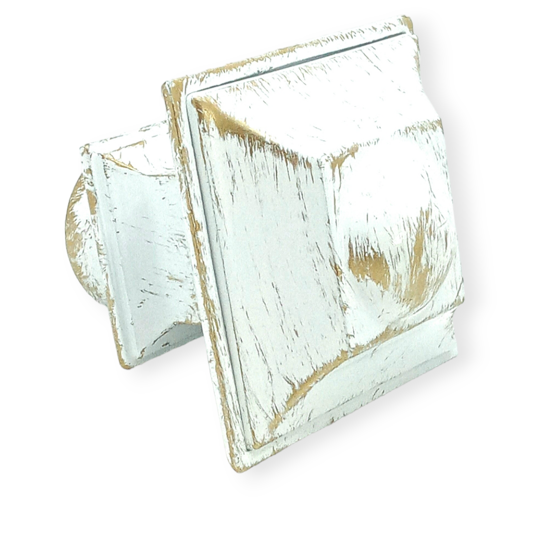 Насадка для кованого карниза Верди 19 мм Белое золото (10061778)