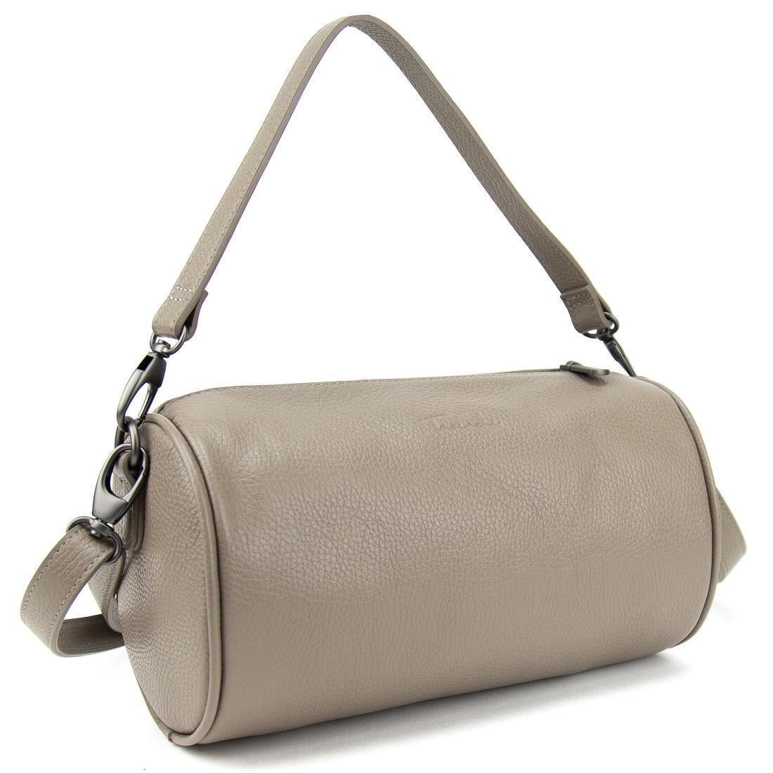 Женская сумка кроссбоди в форме бочонка Tavinchi CH-0777T-FL Taupe (2656559548)