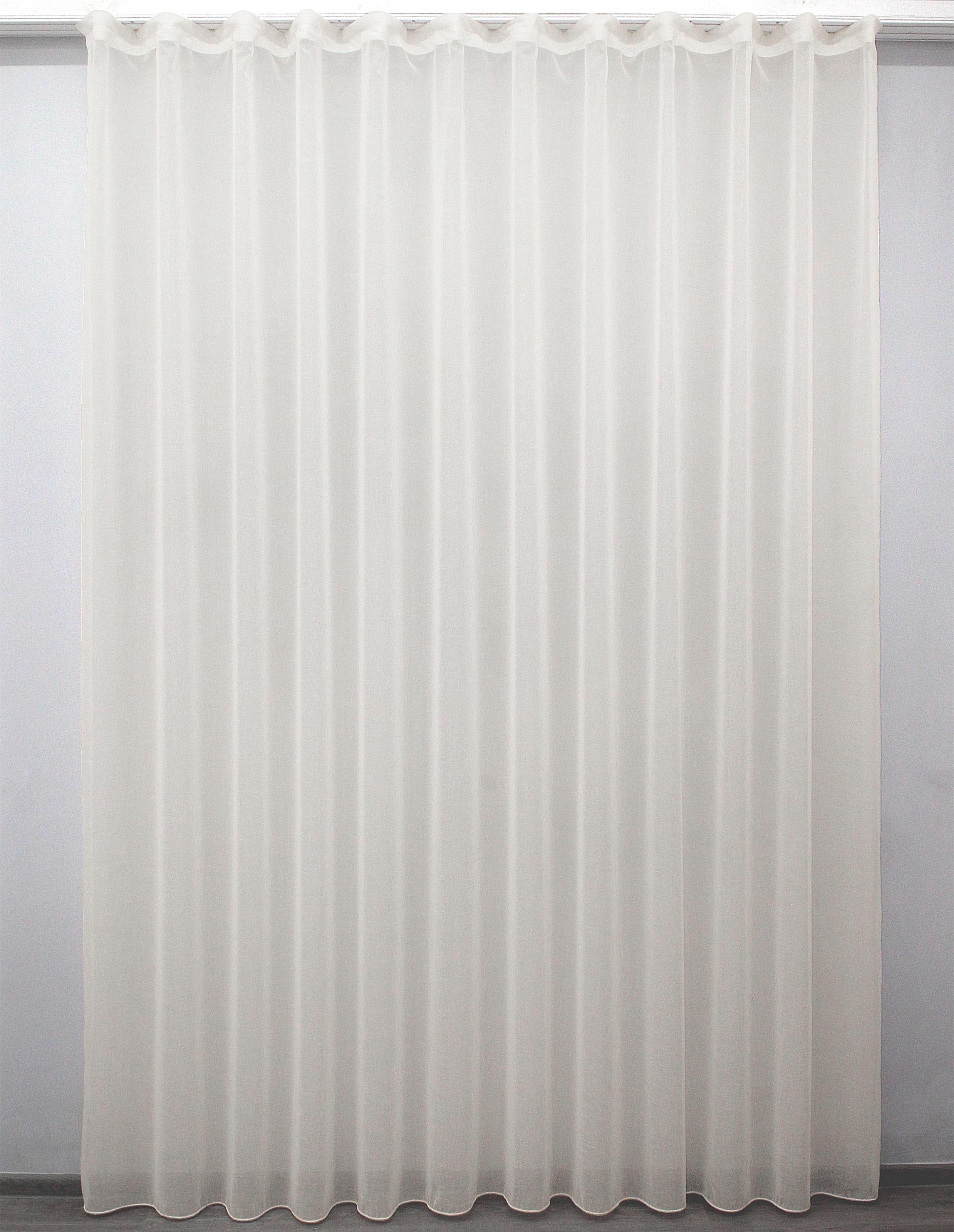 Тюль VR-Textil 1217т мікро-лен 300х310 см Кремовий (43-038)