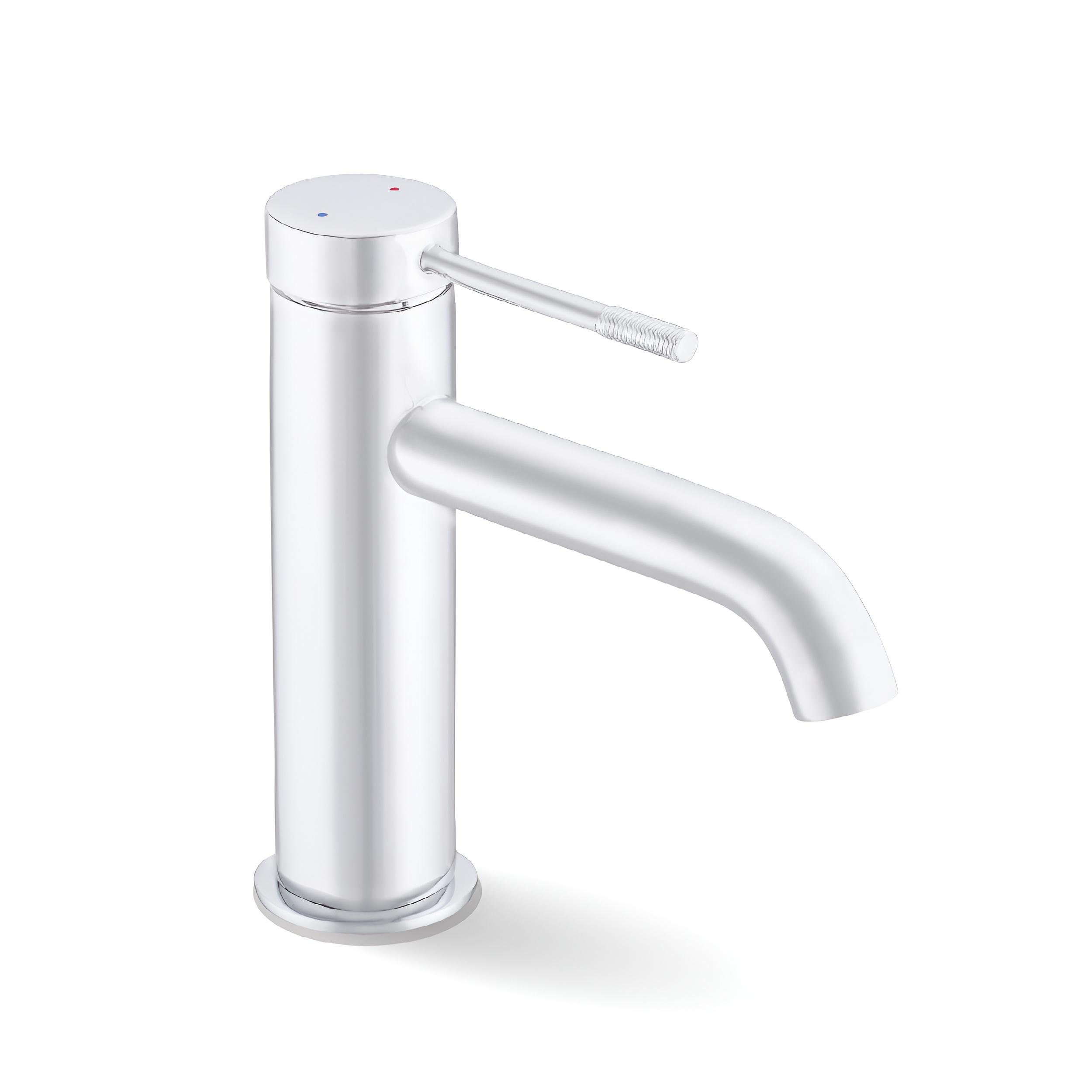 Смеситель для умывальника FADO Lira однорычажный d 25 мм Белый матовый (FD-MIX0704W)