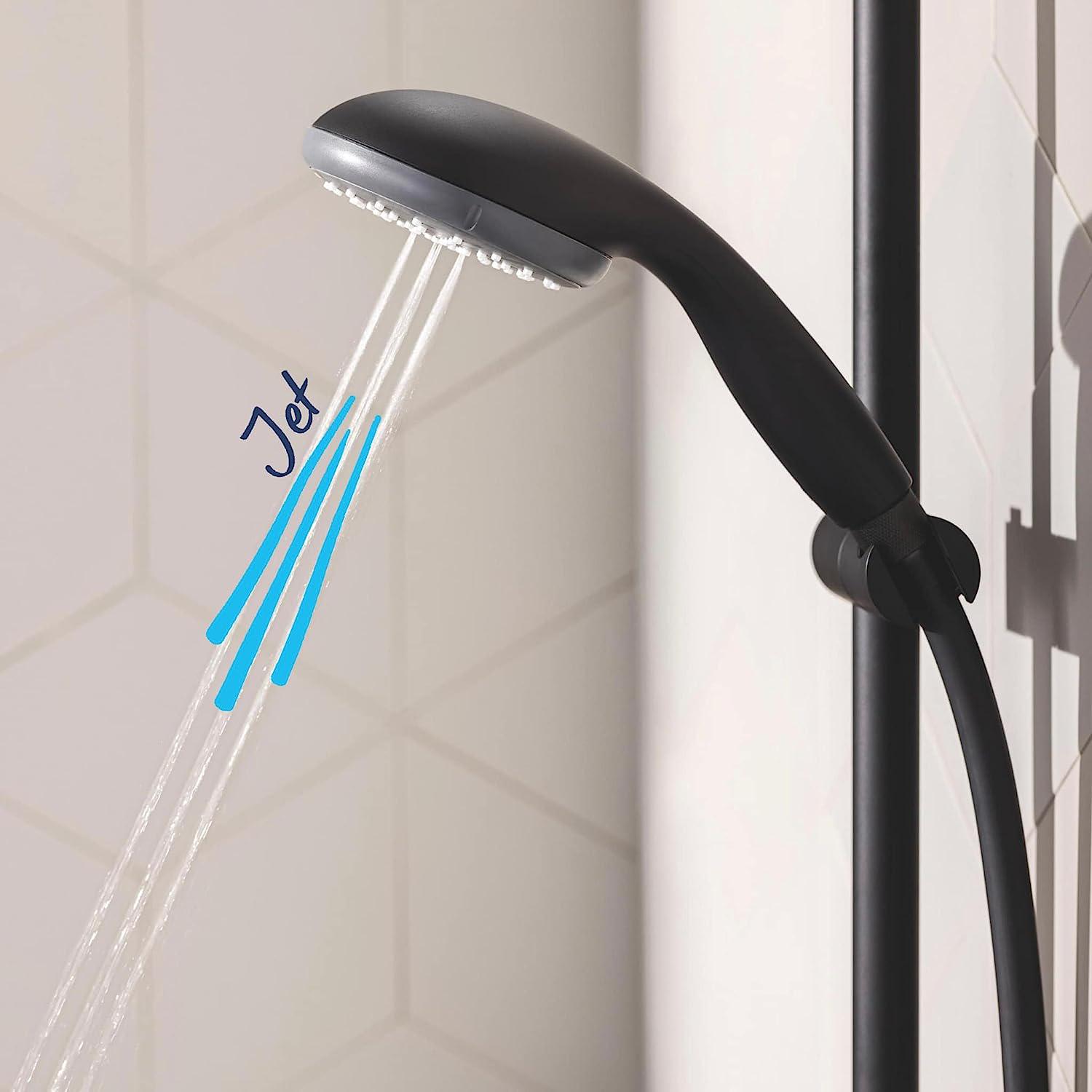 Душова лійка Grohe QuickFix Vitalio Start 279462430 CV032144 багаторежимна 100 мм Чорний (173798) - фото 7