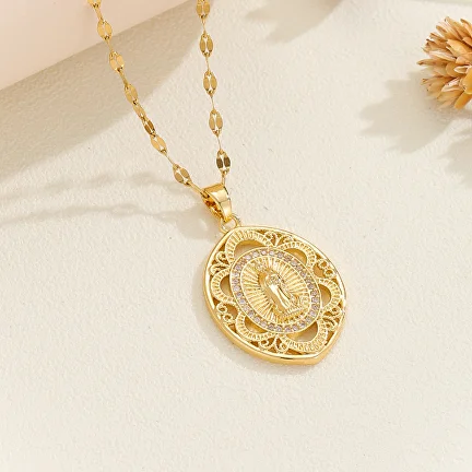 Подвеска на шею с образом Девы Марии (G00046) - фото 10 Подвеска на шею с образом Девы Марии (G00046) - фото 10