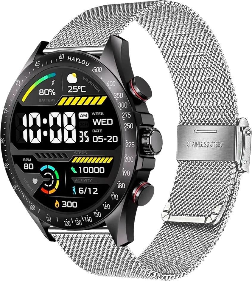 Ремінець металевий Rapid для Haylou Solar Pro LS18 Silver (40847-59)