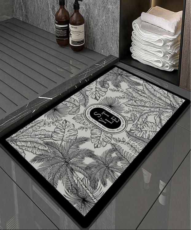 Килимок для ванної поглинаючий Стиль 40x60 см Grey (128036) - фото 2 Килимок для ванної поглинаючий Стиль 40x60 см Grey (128036) - фото 2