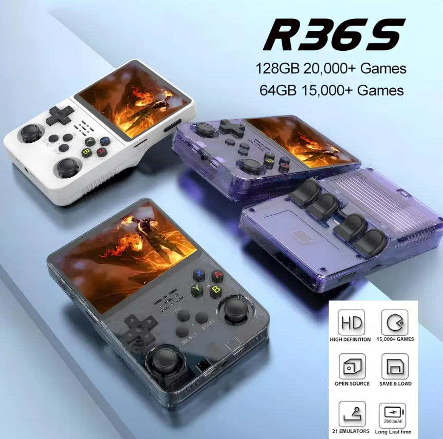 Ігрова консоль портативна R36s система Linux 3,5" IP-екран - фото 4 Ігрова консоль портативна R36s система Linux 3,5" IP-екран - фото 4