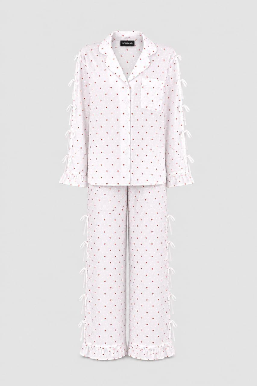 Піжама жіноча бавовняна BO.Brand Flirty Hearts L (33545)
