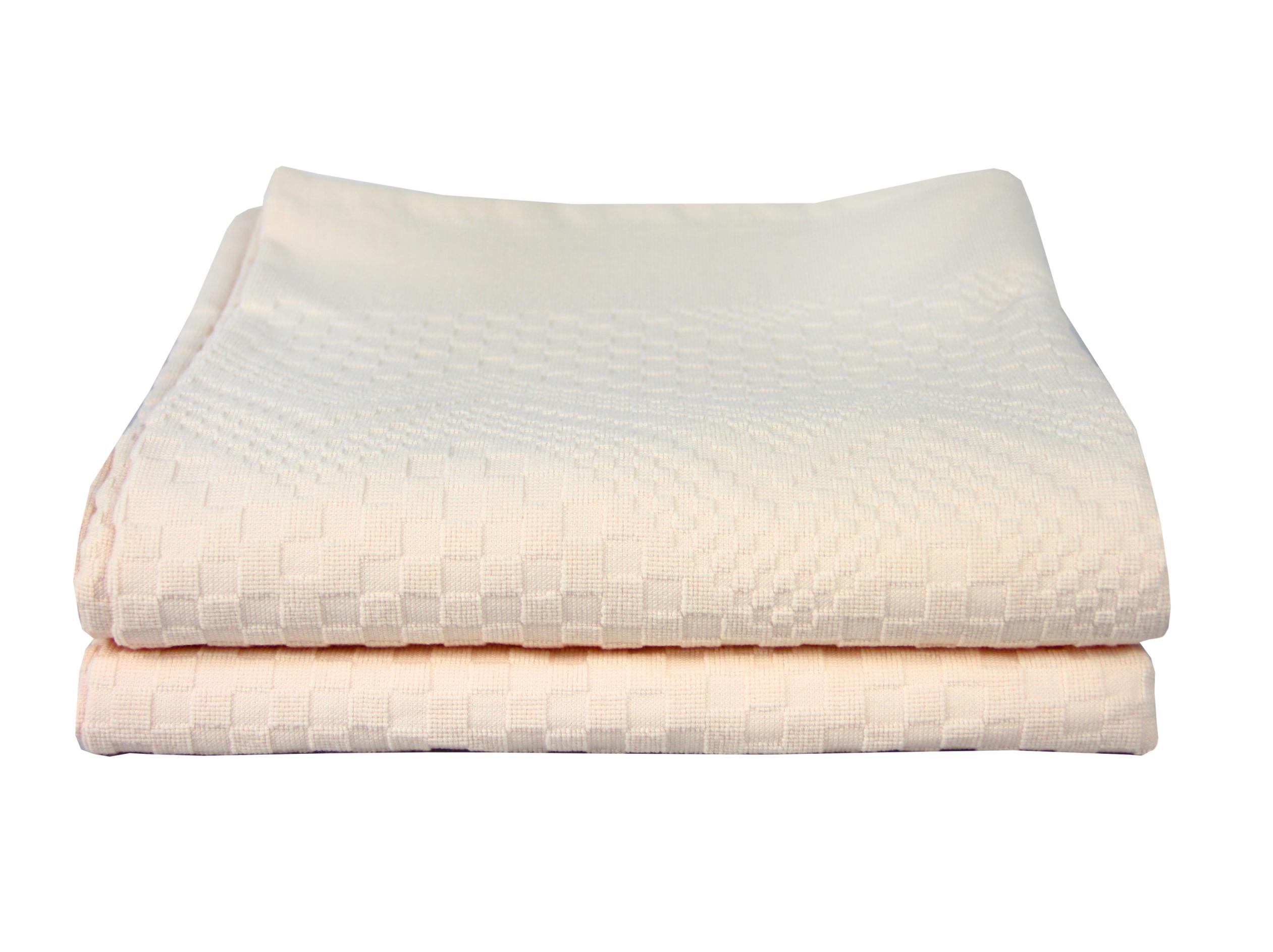 Покрывало-пике махровое Maisonette Chevron 200х220 Пудра (8699965123262)