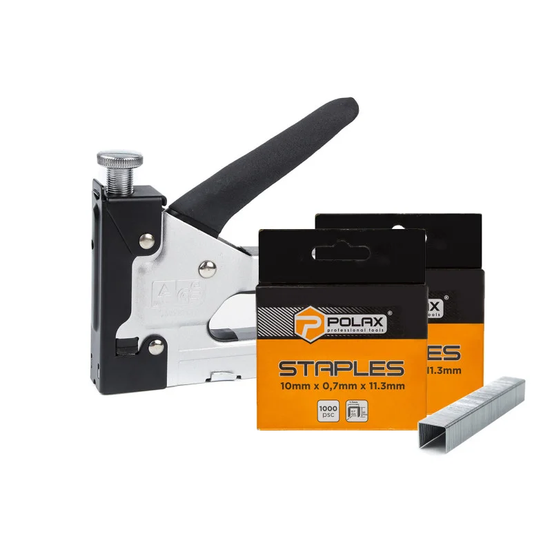 Набор крепежный Polax степлер "Стандарт" и скобы 10 мм (227-10)