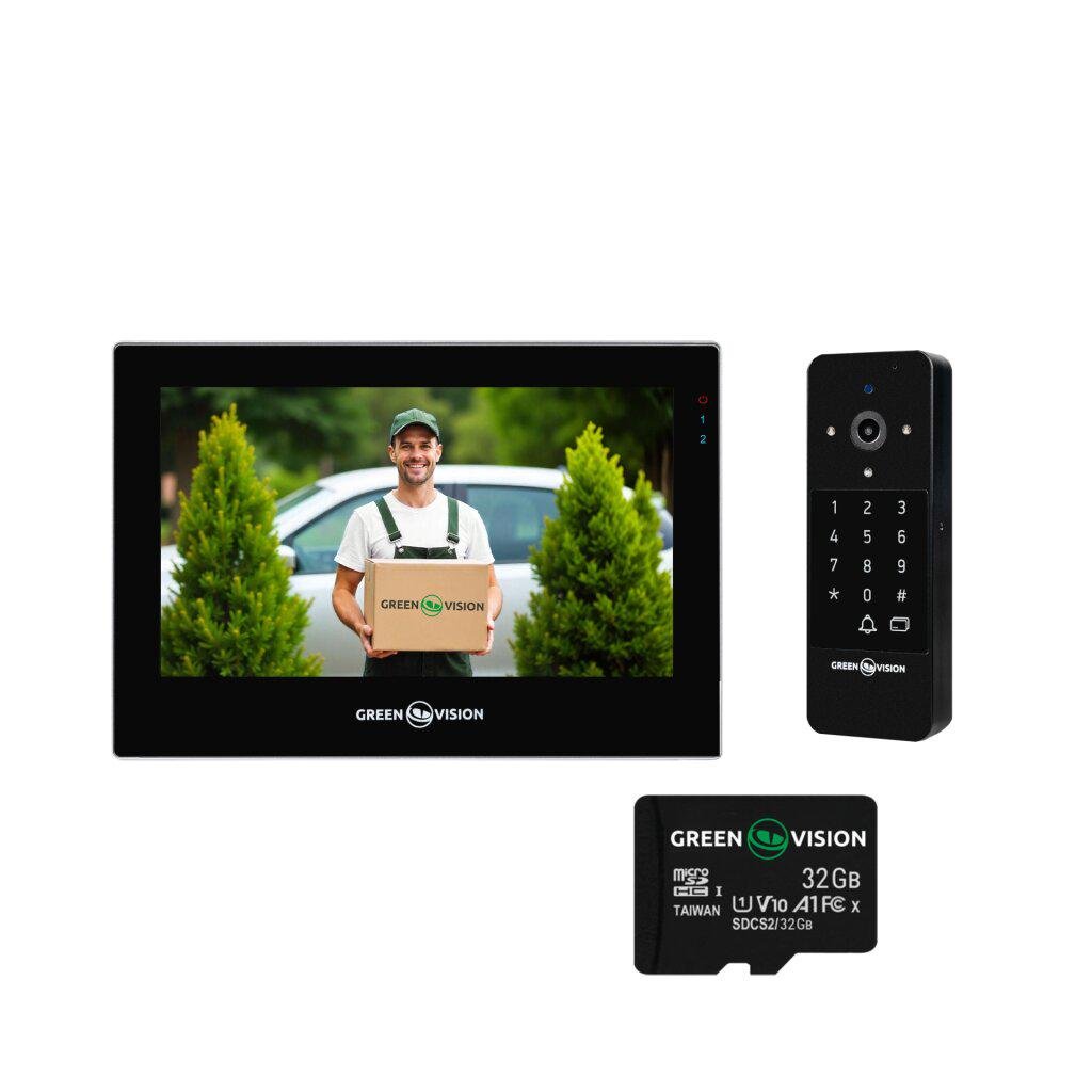 Комплект видеодомофона GreenVision GV-004-GV-060+GV-007/SD32GB 1024х600MP TFT LCD AC 110-230V Wi-Fi LAN (b7f67cb2) Комплект видеодомофона GreenVision GV-004-GV-060+GV-007/SD32GB 1024х600MP TFT LCD AC 110-230V Wi-Fi LAN (b7f67cb2)