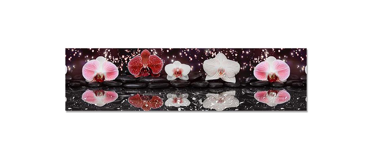 Наклейка виниловая на кухню Zatarga Орхидеи Отражение 650х2500 мм (1294193328) Наклейка виниловая на кухню Zatarga Орхидеи Отражение 650х2500 мм (1294193328)