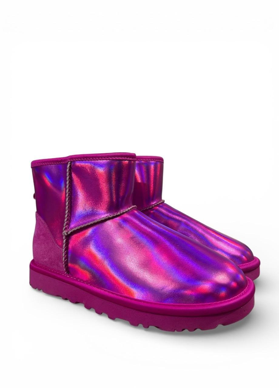 Уггі UGG Classic Mini Iridescent s/n 1153532 р. 40 US 9 26 см Рожевий (2869967878)