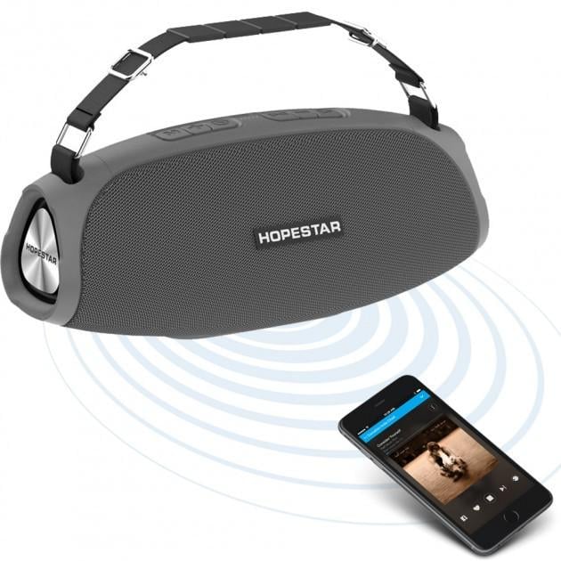 Колонка портативная Bluetooth Hopestar H43 Dark Grey - фото 3