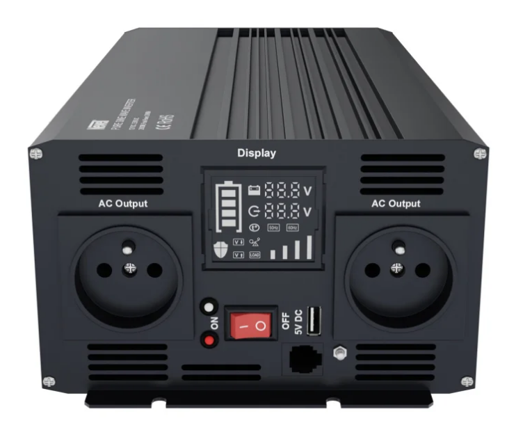 Інвертор 12230 Newell з чистою синусоїдою 2000 Вт (1975138688) - фото 3