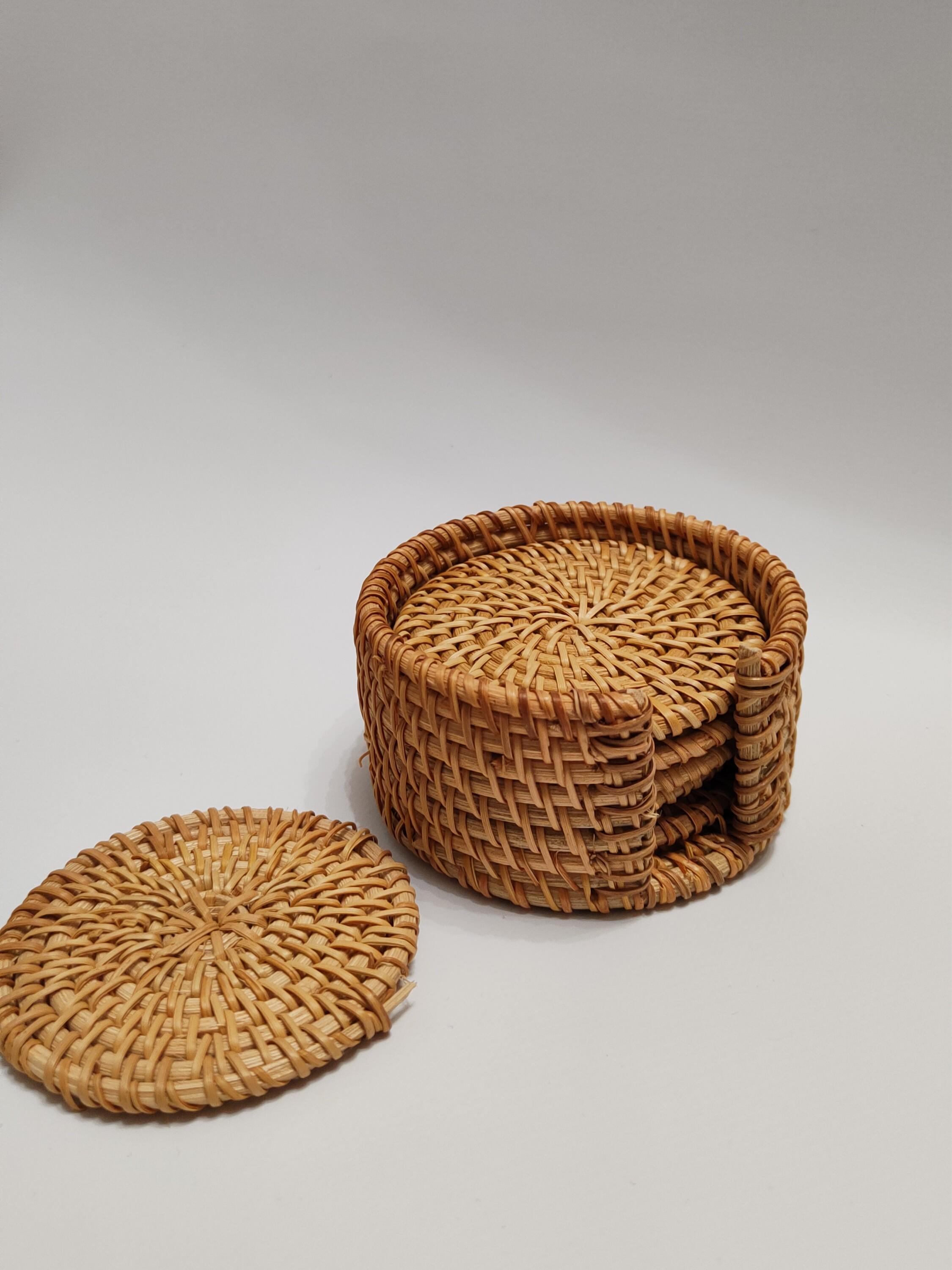 Набір підставок під чашку в чохлі 6 шт. 10 см (28833604)