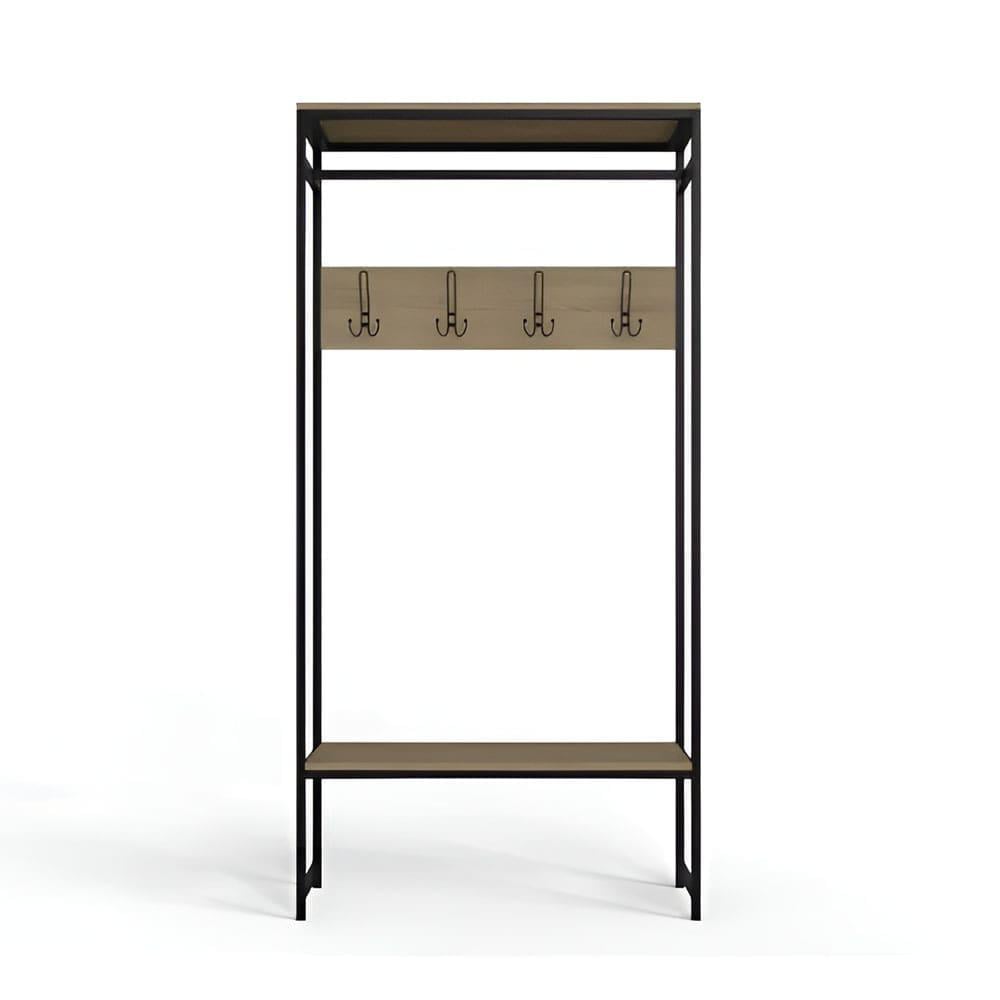 Вешалка модульная напольная Ferrum-decor Трелис 14 ДСП 16 мм 180x90x38 см Черный/Дуб Сонома (FRD-104346) Вешалка модульная напольная Ferrum-decor Трелис 14 ДСП 16 мм 180x90x38 см Черный/Дуб Сонома (FRD-104346)