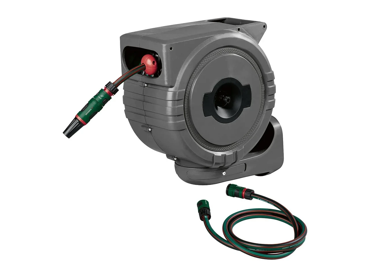 Катушка садовая автоматическая Parkside со шлангом 25 м - фото 5