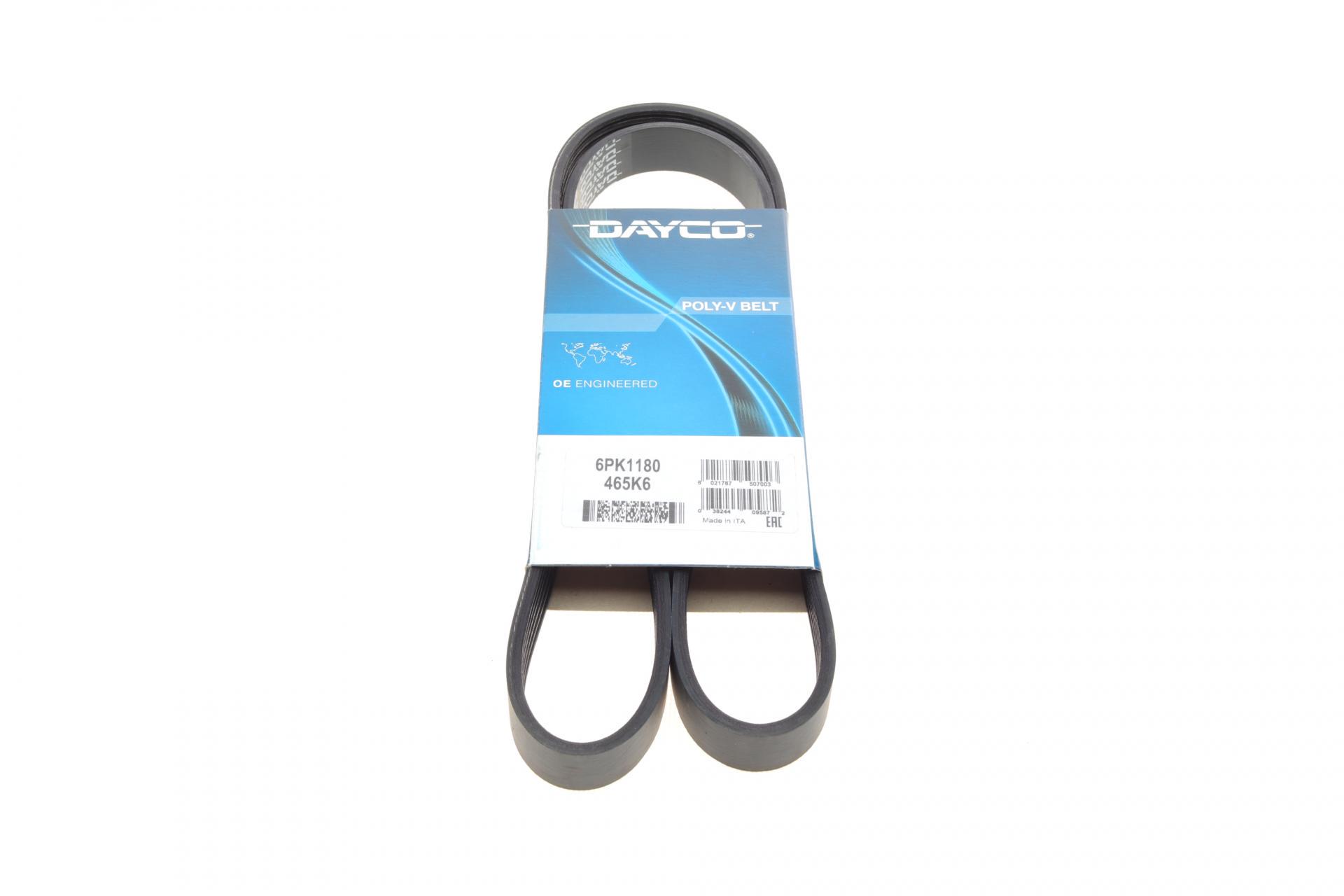 Ремень генератора DAYCO Citroen Jumper/Fiat Ducato/Peugeot Boxer 2.0/2.2HDi/JTD 02- (6PK1180)