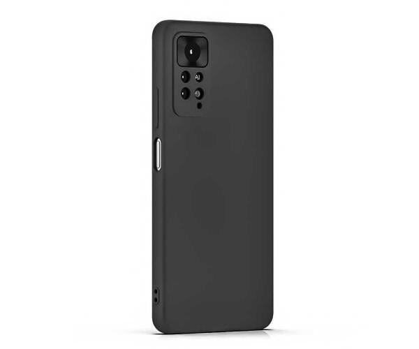Матовый чехол накладка Silicone Matted для Xiaomi Redmi Note 11 Pro 4G Черный Матовый чехол накладка Silicone Matted для Xiaomi Redmi Note 11 Pro 4G Черный