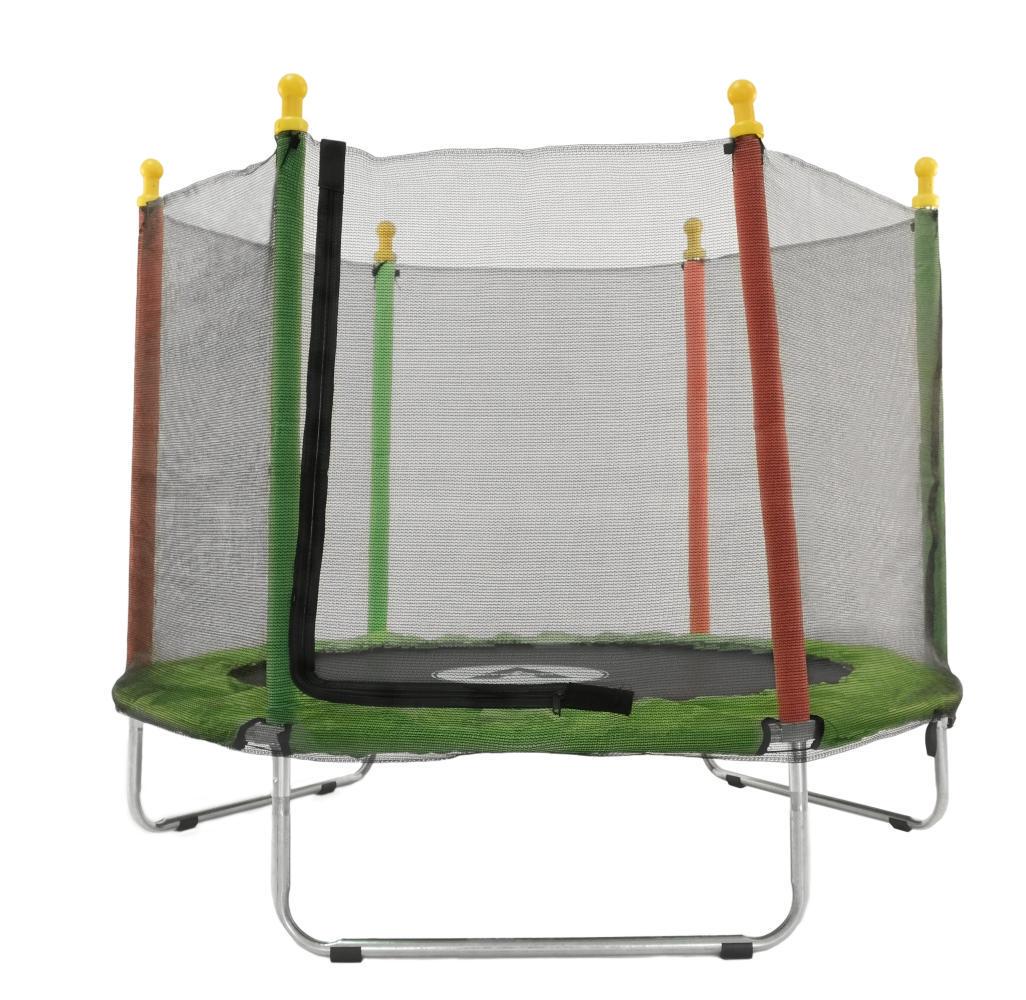 Батут детский Atleto с защитной сеткой на металлических опорах 140 см Зеленый (132-76-21000162) - фото 5 Батут детский Atleto с защитной сеткой на металлических опорах 140 см Зеленый (132-76-21000162) - фото 5