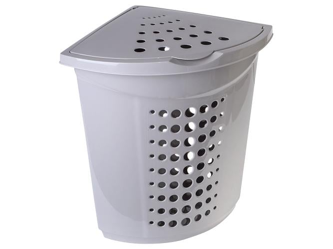 Корзина для белья угловая 40х40х55 см 45 л Какао (MAN-37155)