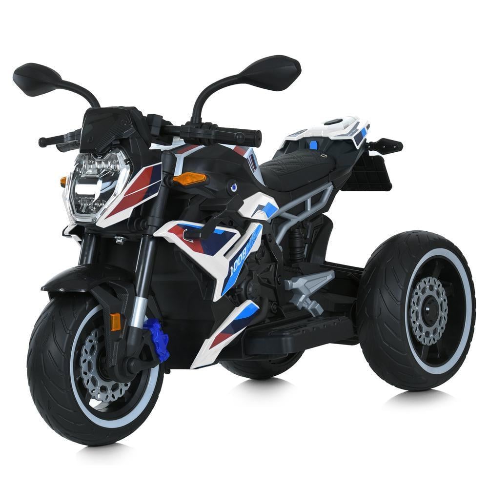 Детский электромотоцикл Bambi M 6142EL 3-колесный 50W Белый
