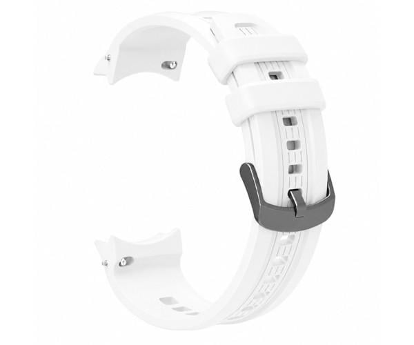 Ремешок силиконовый Silicone для смарт-часов Amazfit Balance Белый