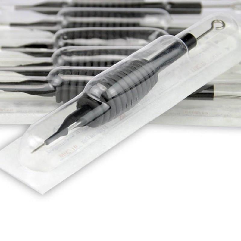 Тримач для тату машинки одноразовий з наконечником та голкою 5M1 1' для тренування на штучній шкірі - фото 2 Тримач для тату машинки одноразовий з наконечником та голкою 5M1 1' для тренування на штучній шкірі - фото 2